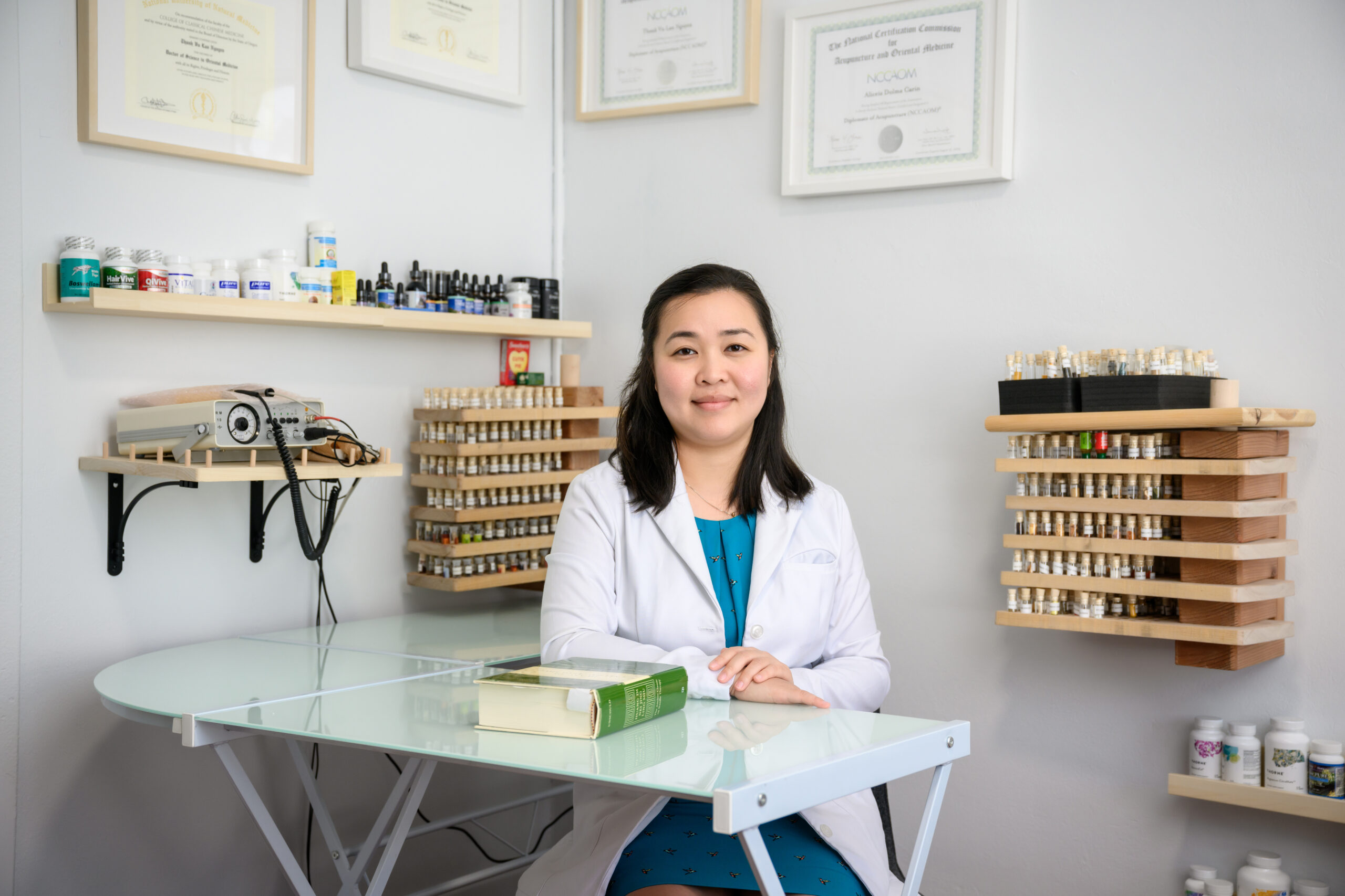 Doctor sitting at desk